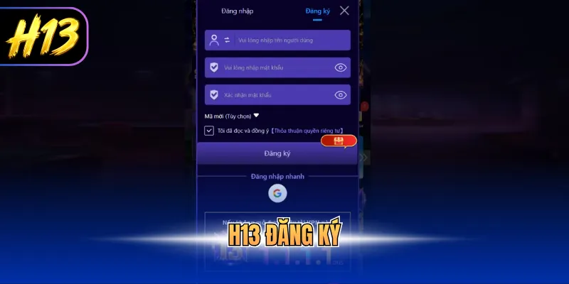 H13 đăng ký