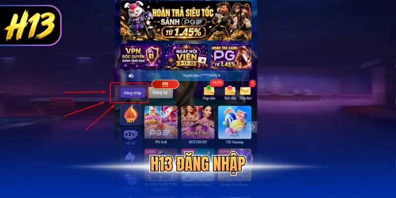 H13 đăng nhập