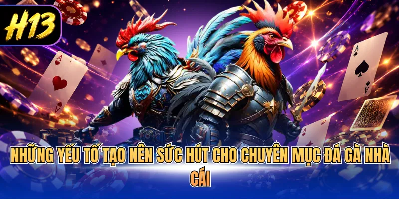 Những yếu tố tạo nên sức hút cho chuyên mục đá gà nhà cái